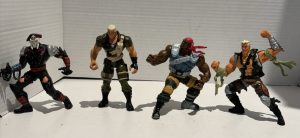 GI Joe Extreme Vintage 1996 Lot of 4 Iron Claw Stone Freight 4.5" Action Figures