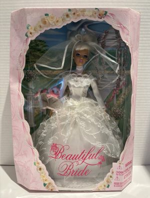 Beautiful Bride w/ Wedding Flower Bouquet Jakks Pacific Doll Rare Collectible