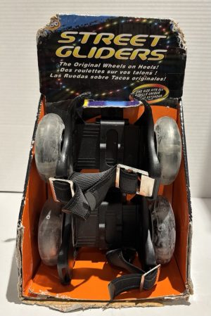 Vintage Street Gliders Strap-On Light Up Roller Skates Used w/ Original Box