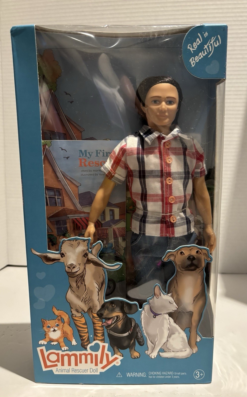 Lammily Boy Animal Lover Rescuer Doll - New in Box Realistic Body Proportions_0 Lammily Boy Animal Lover Rescuer Doll - New in Box Realistic Body Proportions