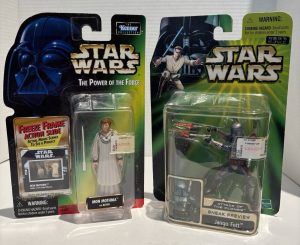 2 x New Hasbro Star Wars: Power Of The Jedi - Jango Fett & Mon Mothma Figures