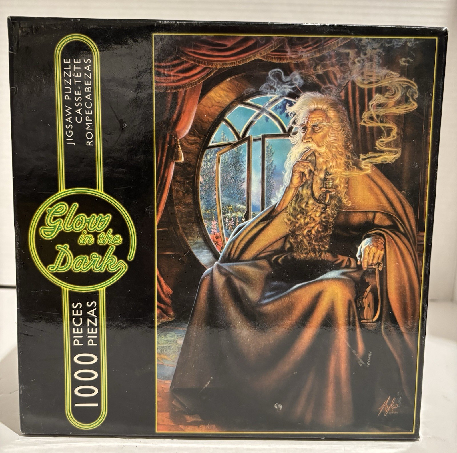 Gandalf the Grey Wizard Glow In The Dark 1000 Piece Fantasy Jigsaw Puzzle New_0 Gandalf the Grey Wizard Glow In The Dark 1000 Piece Fantasy Jigsaw Puzzle New