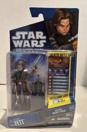Star Wars The Clone Wars Clone Wars 2010 Boba Fett Action Figure CW32 Rare