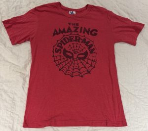VINTAGE Amazing Spider-Man TSHIRT DC COMICS JUNK FOOD MADE IN USA Y2K