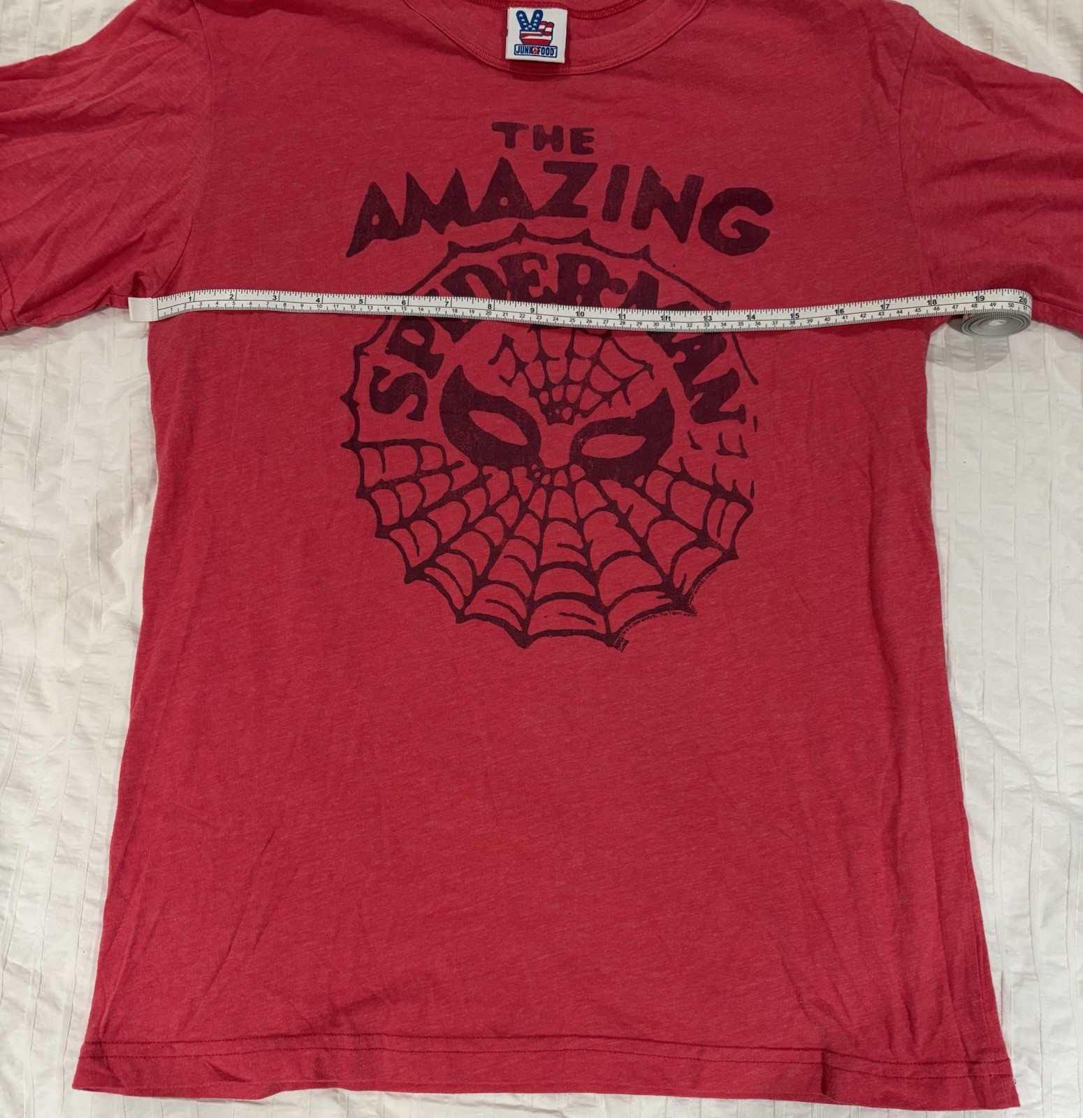 VINTAGE Amazing Spider-Man TSHIRT DC COMICS JUNK FOOD MADE IN USA Y2K_4 VINTAGE Amazing Spider-Man TSHIRT DC COMICS JUNK FOOD MADE IN USA Y2K