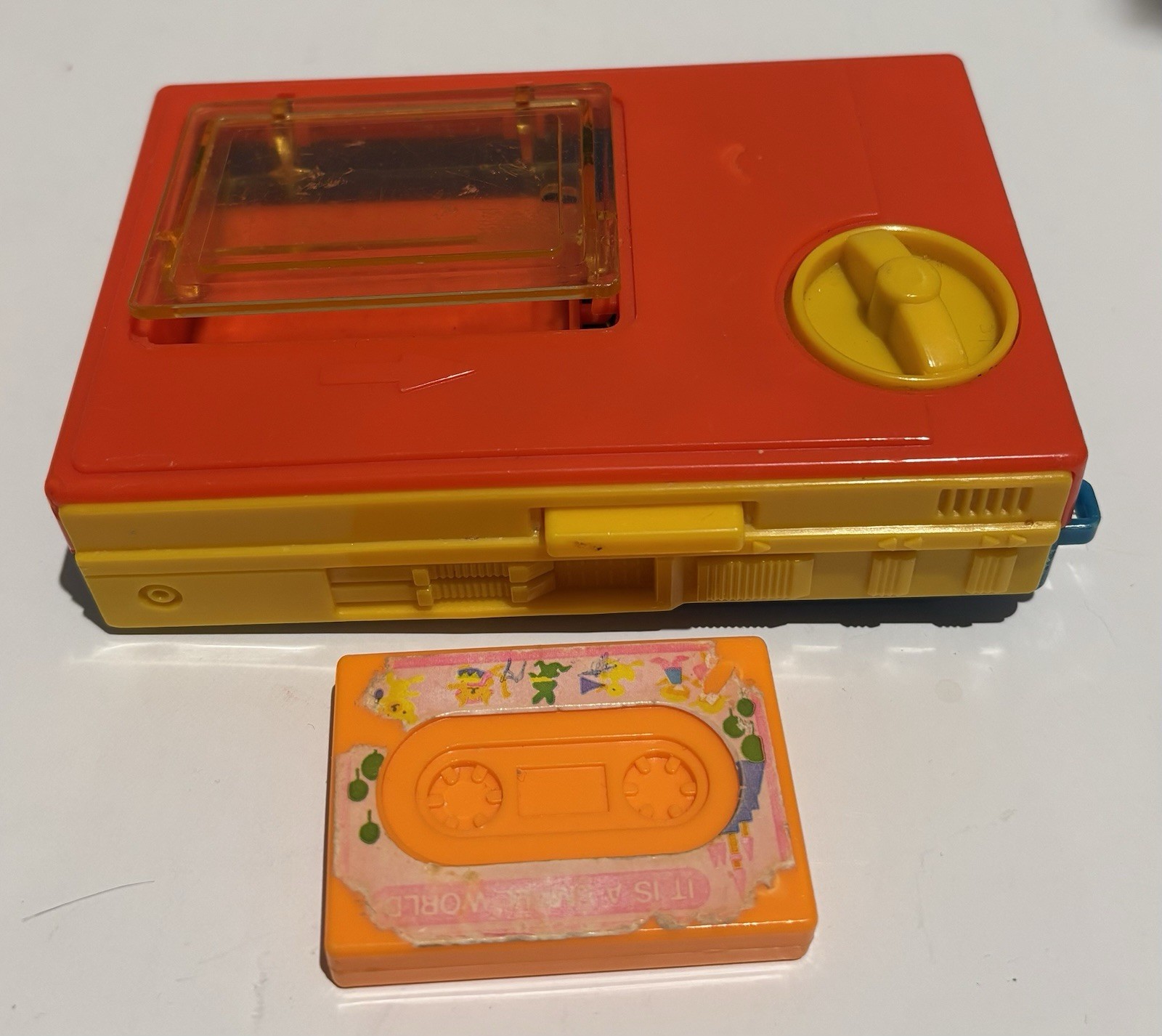 Rare Vintage 1982 Toy Walkman Blue Box Wind-Up Musical Made In Singapore Working_3 Rare Vintage 1982 Toy Walkman Blue Box Wind-Up Musical Made In Singapore Working