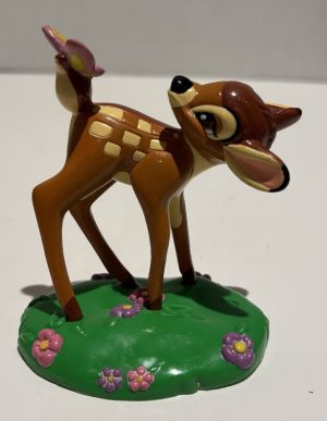 Vintage Disney DecoPac Bambi Figurine with Butterfly on Tail