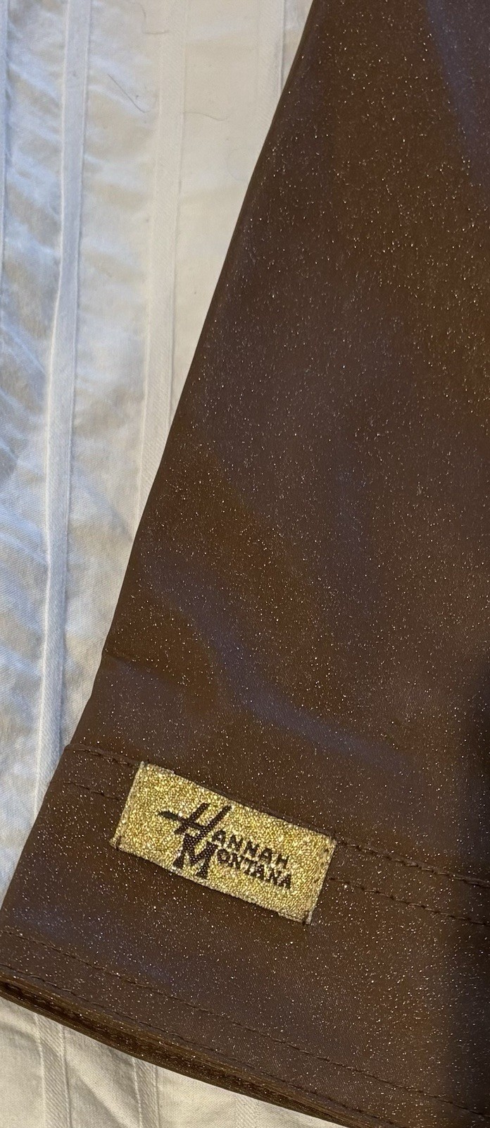 Y2K Disney Hannah Montana Costume Faux Leather Coat Ruffles Gold Flecks Size 6_4 Y2K Disney Hannah Montana Costume Faux Leather Coat Ruffles Gold Flecks Size 6