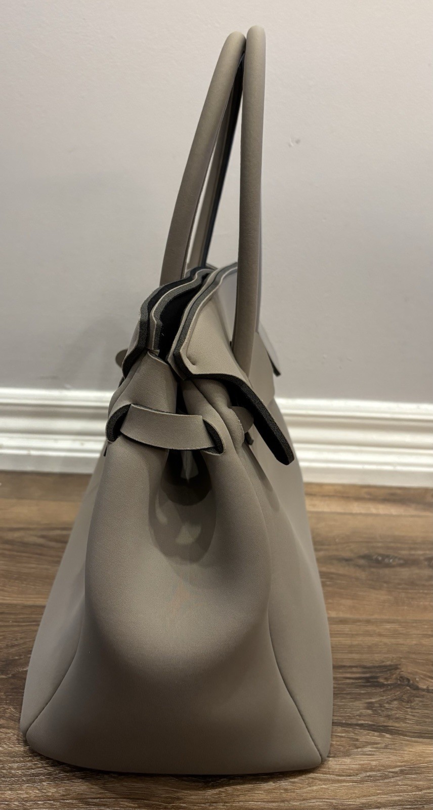 SAVE MY BAG Handbag -- Miss Plus Grey Taupe 13” VGUC_3 SAVE MY BAG Handbag -- Miss Plus Grey Taupe 13” VGUC
