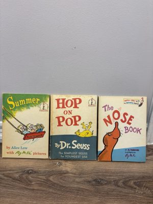 Vintage Lot Summer 1963 - Hop On Pop 1963 - The Nose Book 1970 Book Club Edition
