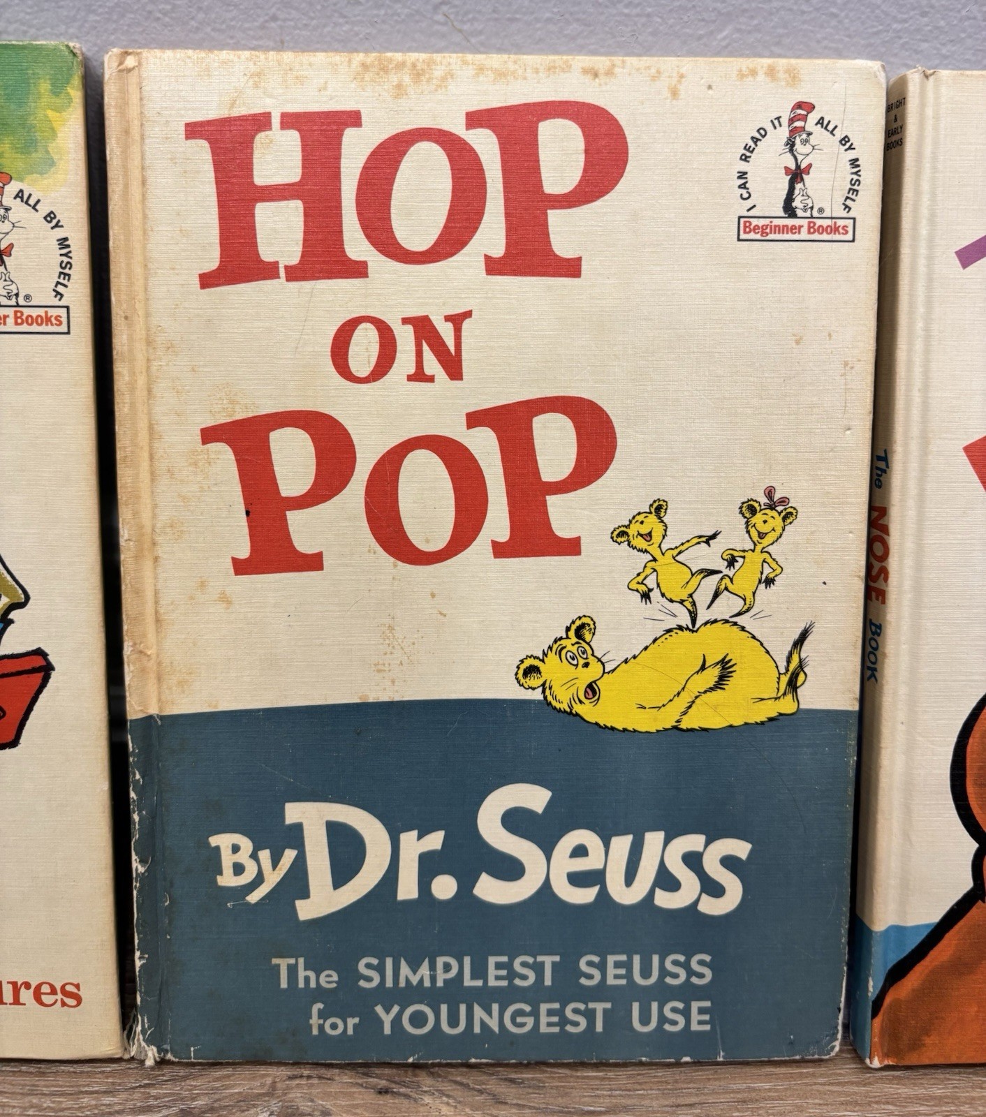 Vintage Lot Summer 1963 - Hop On Pop 1963 - The Nose Book 1970 Book Club Edition_2 Vintage Lot Summer 1963 - Hop On Pop 1963 - The Nose Book 1970 Book Club Edition