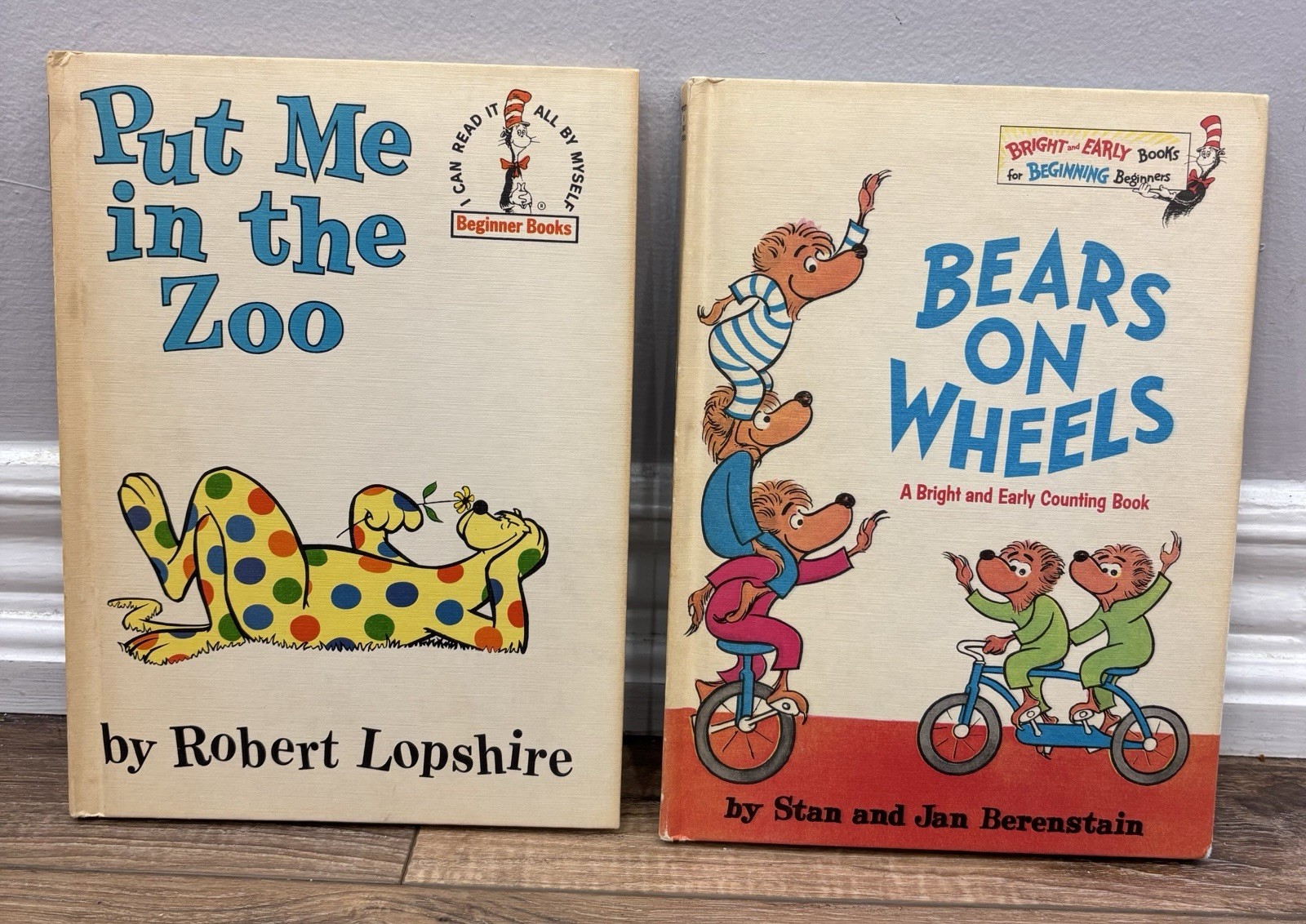 2 x 1st Editions 1969 The Berenstain’s Bears On Wheels & Put Me In The Zoo 1960_0 2 x 1st Editions 1969 The Berenstain’s Bears On Wheels & Put Me In The Zoo 1960