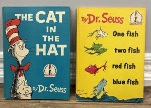 Lot of 1st Editions Dr. Seuss One Fish Two Fish Red Fish Blue Fish & Cat In Hat