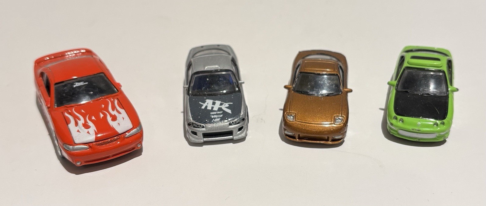 Racing Champions Fast & Furious 1995 Mitsubishi Lot of 4 Cars Loose Used_0 Racing Champions Fast & Furious 1995 Mitsubishi Lot of 4 Cars Loose Used