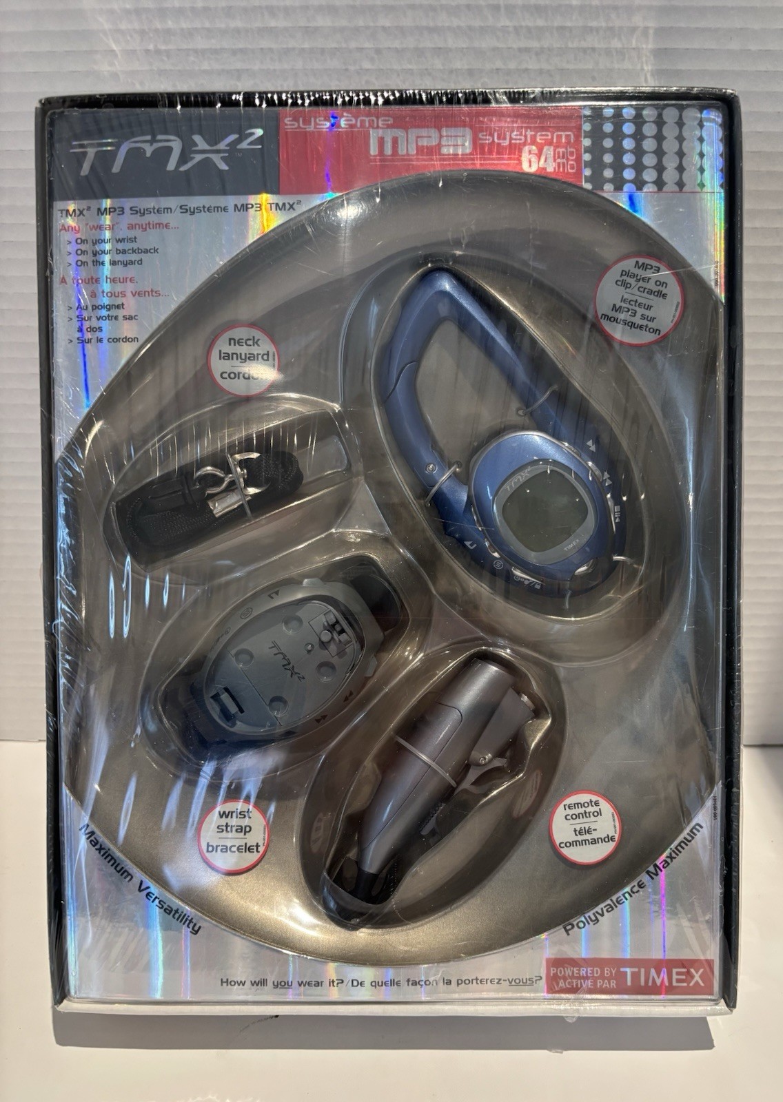 TIMEX TMX GRIP CLIP Watch MP3 as Seen in Tomb Raider Laura Croft Blue NOS Sealed_0 TIMEX TMX GRIP CLIP Watch MP3 as Seen in Tomb Raider Laura Croft Blue NOS Sealed