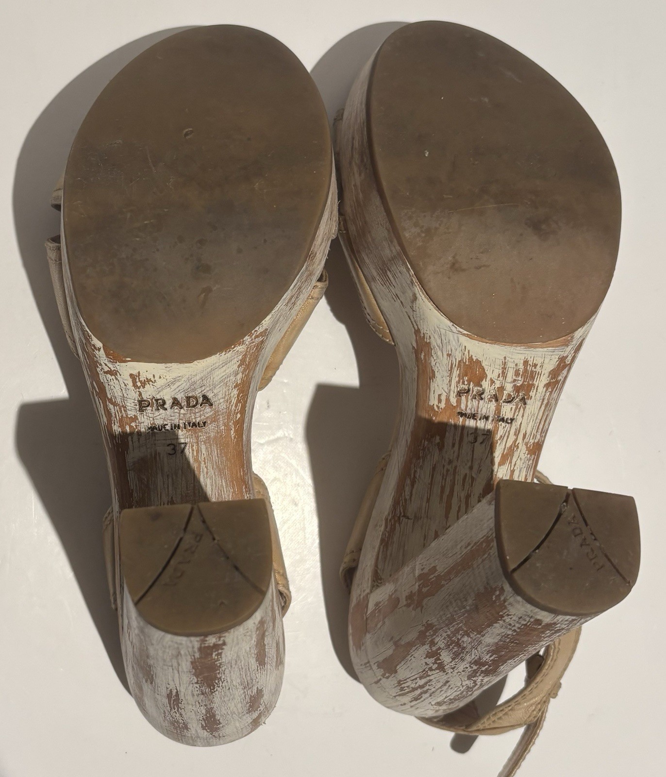 Prada Leather Bow Accents Sandals Women's Size: EU 37 US 6.5 - Statement 4” Heel_4 Prada Leather Bow Accents Sandals Women's Size: EU 37 US 6.5 - Statement 4” Heel