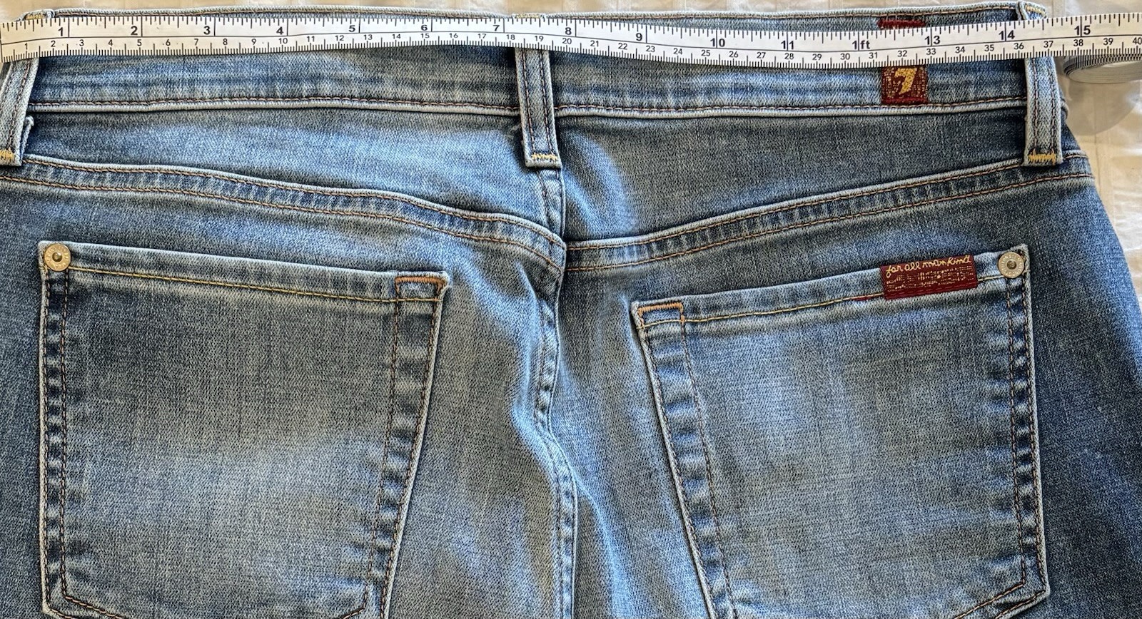 7 For All Mankind Jeans Womens Sz 29 Slit Ankle Straight Dylan Flexible Denim_6 7 For All Mankind Jeans Womens Sz 29 Slit Ankle Straight Dylan Flexible Denim
