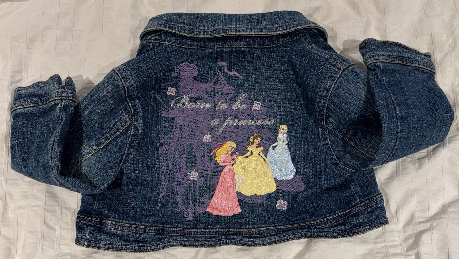 Vintage Y2K Disney Store Princess Cropped Denim Girls Jean Jacket - Size 5 to 8_4 Vintage Y2K Disney Store Princess Cropped Denim Girls Jean Jacket - Size 5 to 8