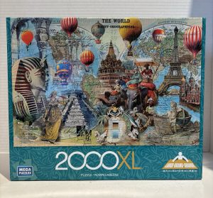 MEGA "THE WORLD BATHY-OROGRAPHICAL " PUZZLE 2000 XL PIECES New Sealed