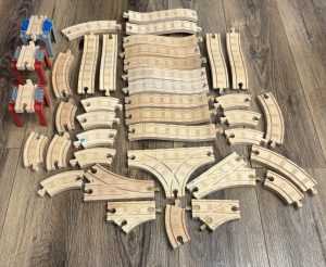 Home Thomas & Friends Train Wooden Railway Sodor Stacking Riser Bridge & 35+ Tracks