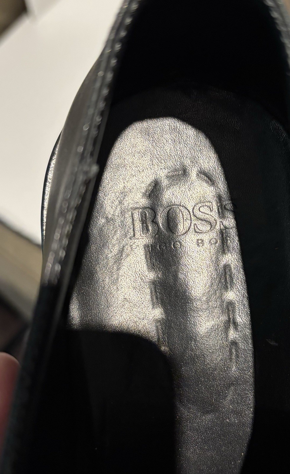 Men's Hugo Boss Black Leather Buckle Shoes Men’s Size 8 Made In Italy_5 Men's Hugo Boss Black Leather Buckle Shoes Men’s Size 8 Made In Italy