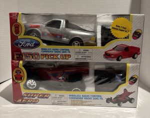Vintage 1999 TC Toys RC 2-Pack Ford F-150 & Super Aero - NEW NOS - HTF