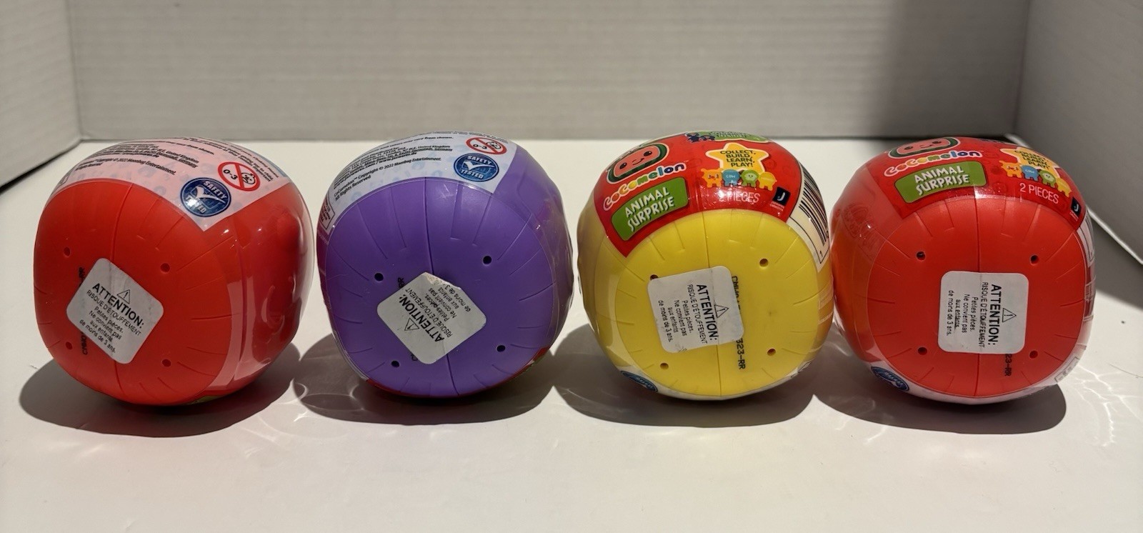 Lot of 4 Cocomelon Animal Surprise Blind Figure Packs_1 Lot of 4 Cocomelon Animal Surprise Blind Figure Packs