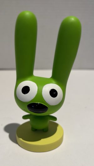 Hoops and Yoyo: Yoyo (Green Bunny) Bobblehead Hallmark Figure HTF GUC