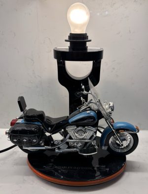 Home Harley Davidson Heritage Softail Motorcycle Lamp w Lights & Sounds Working