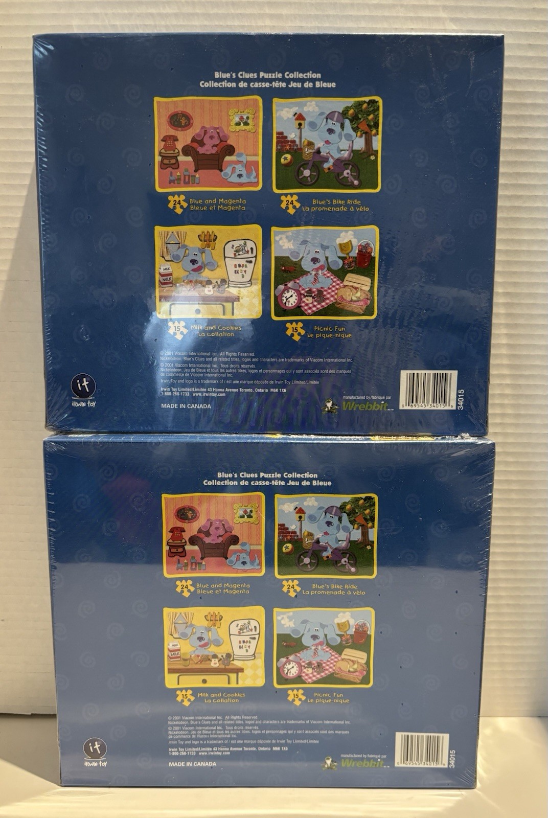 2 Vintage 2001 Blue’s Clues Irwin Toy Y2K Puzzles SEALED NEW Made in Canada_1 2 Vintage 2001 Blue’s Clues Irwin Toy Y2K Puzzles SEALED NEW Made in Canada