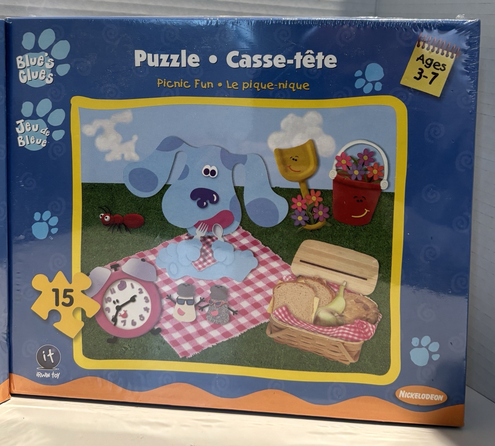 2 Vintage 2001 Blue’s Clues Irwin Toy Y2K Puzzles SEALED NEW Made in Canada_4 2 Vintage 2001 Blue’s Clues Irwin Toy Y2K Puzzles SEALED NEW Made in Canada