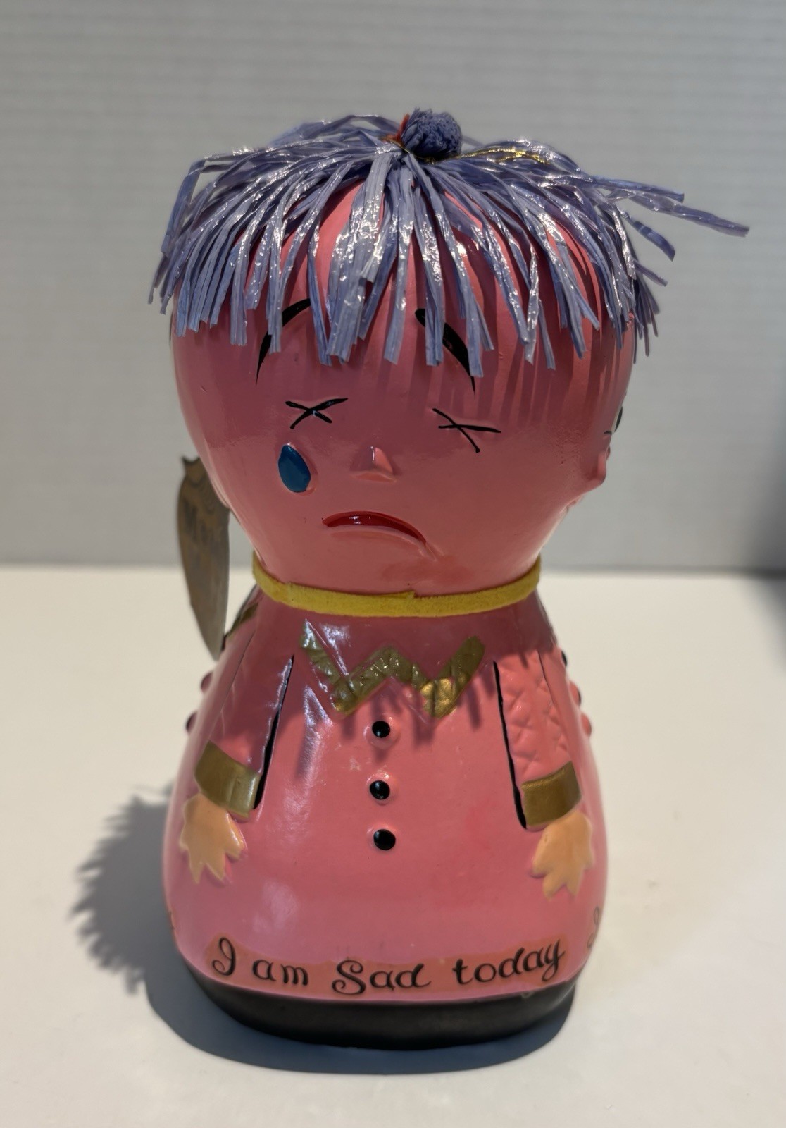 Lego Moody Mary Vintage 1970's Pink Chalkware Bank with Retail Hang-Tag Japan_1 Lego Moody Mary Vintage 1970's Pink Chalkware Bank with Retail Hang-Tag Japan