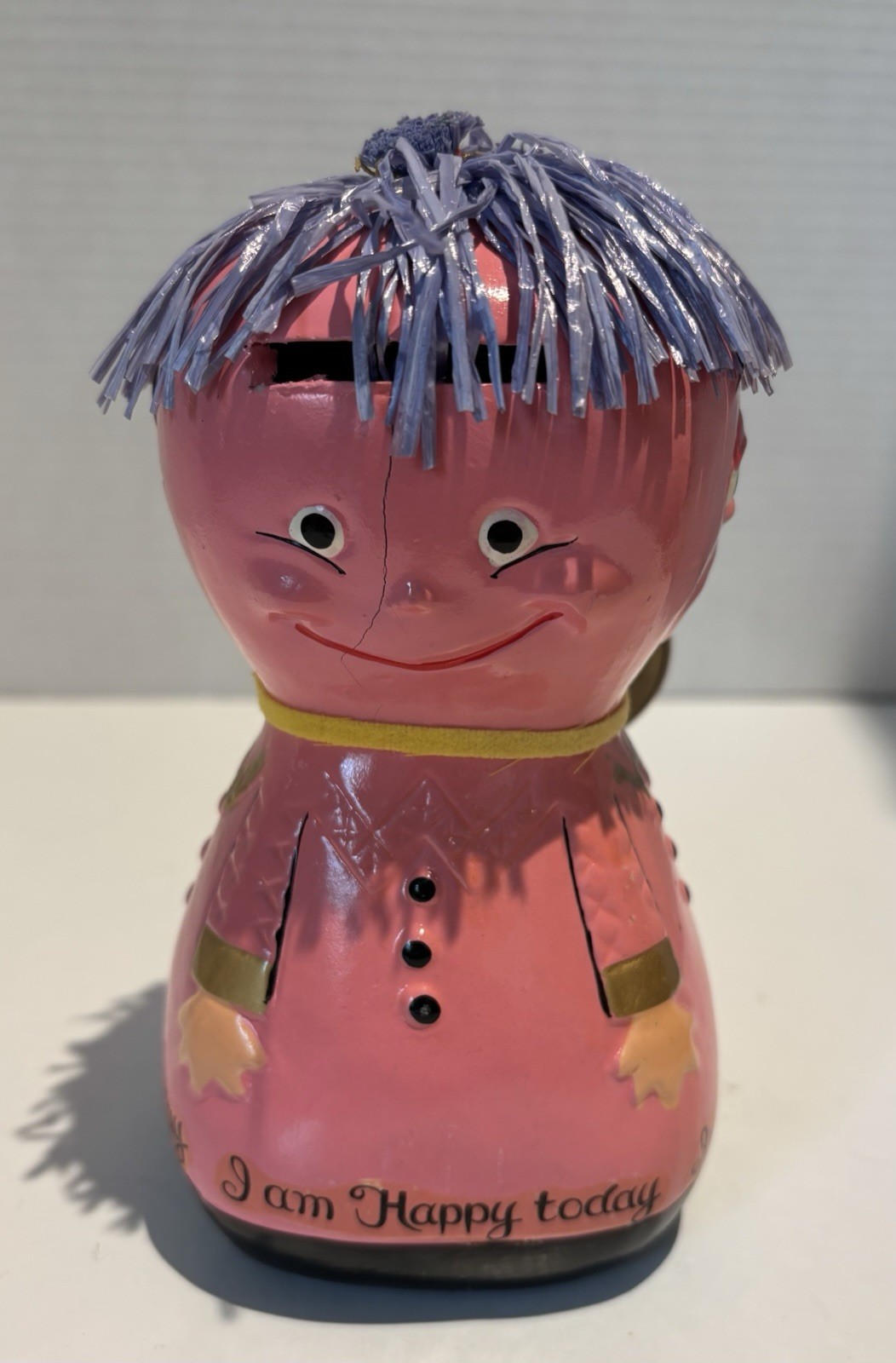 Lego Moody Mary Vintage 1970's Pink Chalkware Bank with Retail Hang-Tag Japan_2 Lego Moody Mary Vintage 1970's Pink Chalkware Bank with Retail Hang-Tag Japan