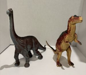 Vintage 1998 BRACHIOSAURUS & Tyrannosaurus Rex Lot Of 2 Large Dinosaur Figures
