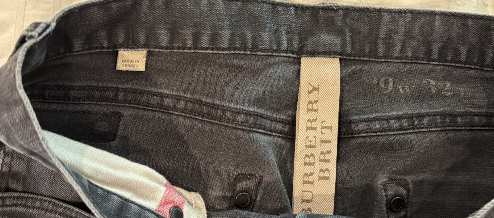 BURBERRY BRIT Black Jeans Men’s Size 29 32 Straight Leg_1 BURBERRY BRIT Black Jeans Men’s Size 29 32 Straight Leg
