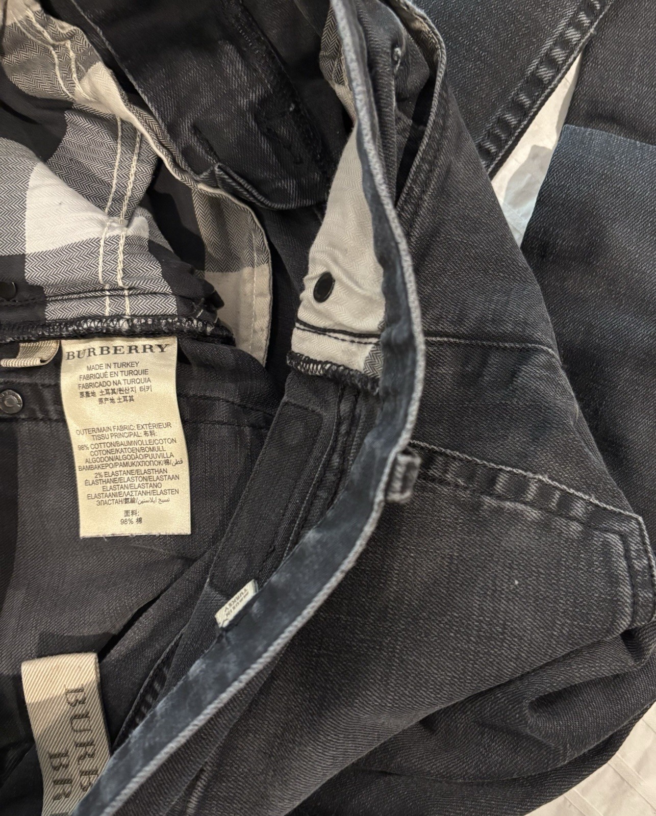 BURBERRY BRIT Black Jeans Men’s Size 29 32 Straight Leg_2 BURBERRY BRIT Black Jeans Men’s Size 29 32 Straight Leg