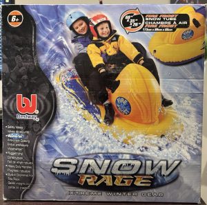Inflatable Snow Tube - Large 68”x35”x26” Heavy Duty Vintage 2005 Ride On