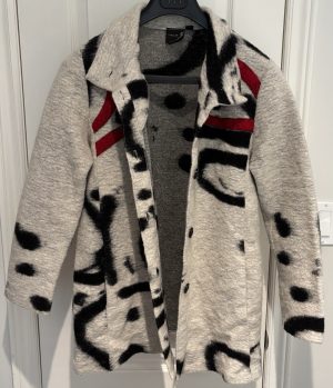 Home TLB DESIGN Canada Vintage 80’s Hand Made Custom Wool Blend Shaket Sweater Jacket