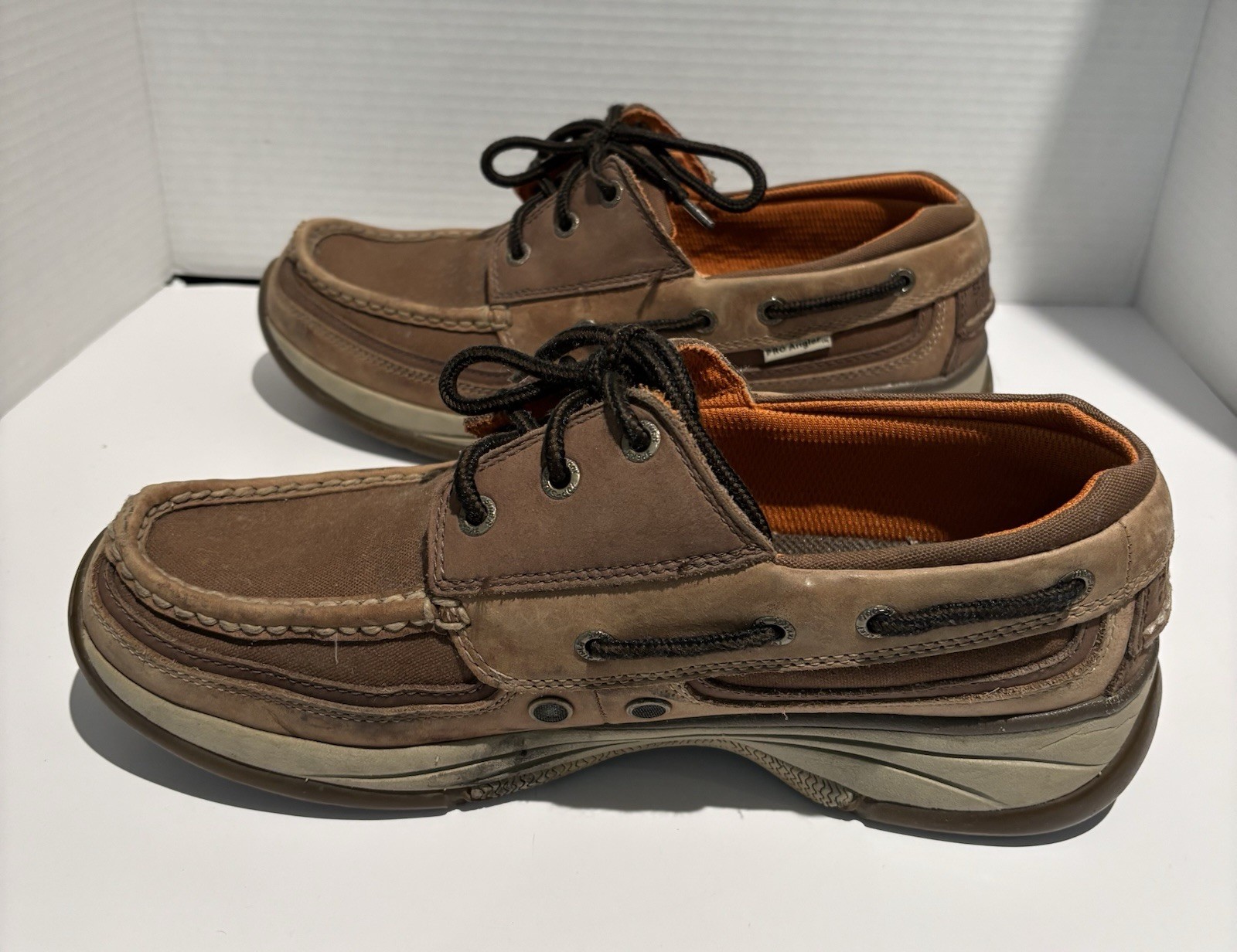 Men’s Vintage Y2K Sperry Top-Sider Size 10 Slip-on Leather & Canvas Pro Angler_2 Men’s Vintage Y2K Sperry Top-Sider Size 10 Slip-on Leather & Canvas Pro Angler