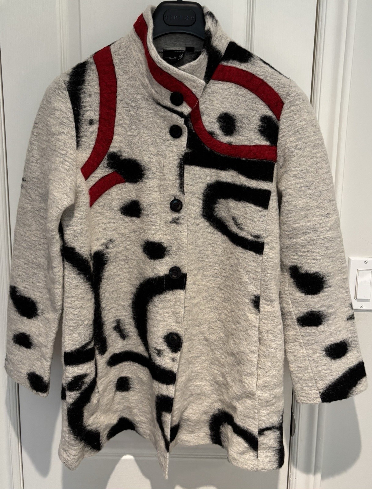 TLB DESIGN Canada Vintage 80’s Hand Made Custom Wool Blend Shaket Sweater Jacket_4 TLB DESIGN Canada Vintage 80’s Hand Made Custom Wool Blend Shaket Sweater Jacket