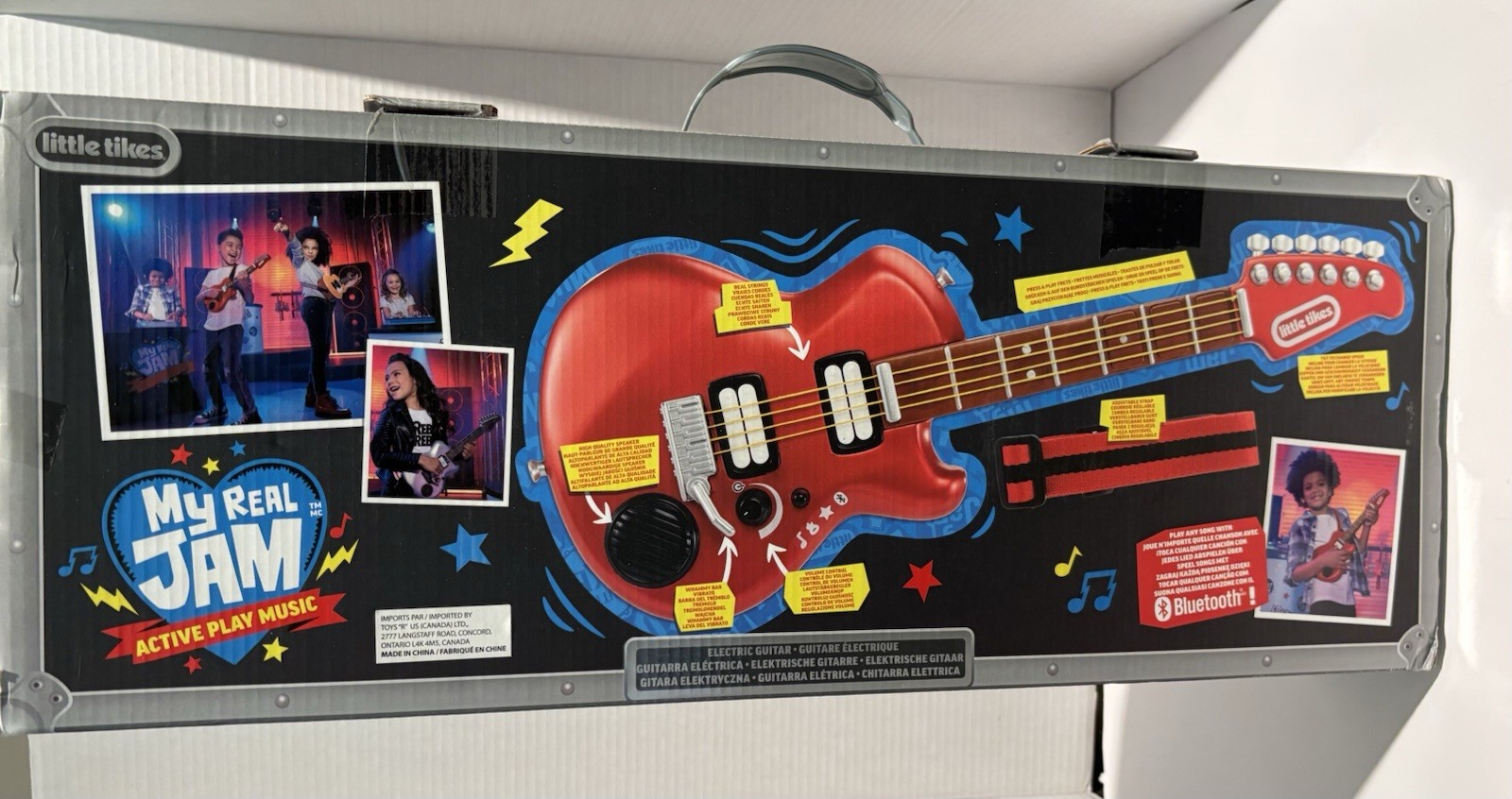 Little Tikes My Real Jam Toy Electric Guitar Play Along Bluetooth New Open Box_2 Little Tikes My Real Jam Toy Electric Guitar Play Along Bluetooth New Open Box