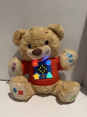 Fisher Price Learn and Sing Teddy Laugh and Learn ABC 123 Tested WORKS HTF RARE