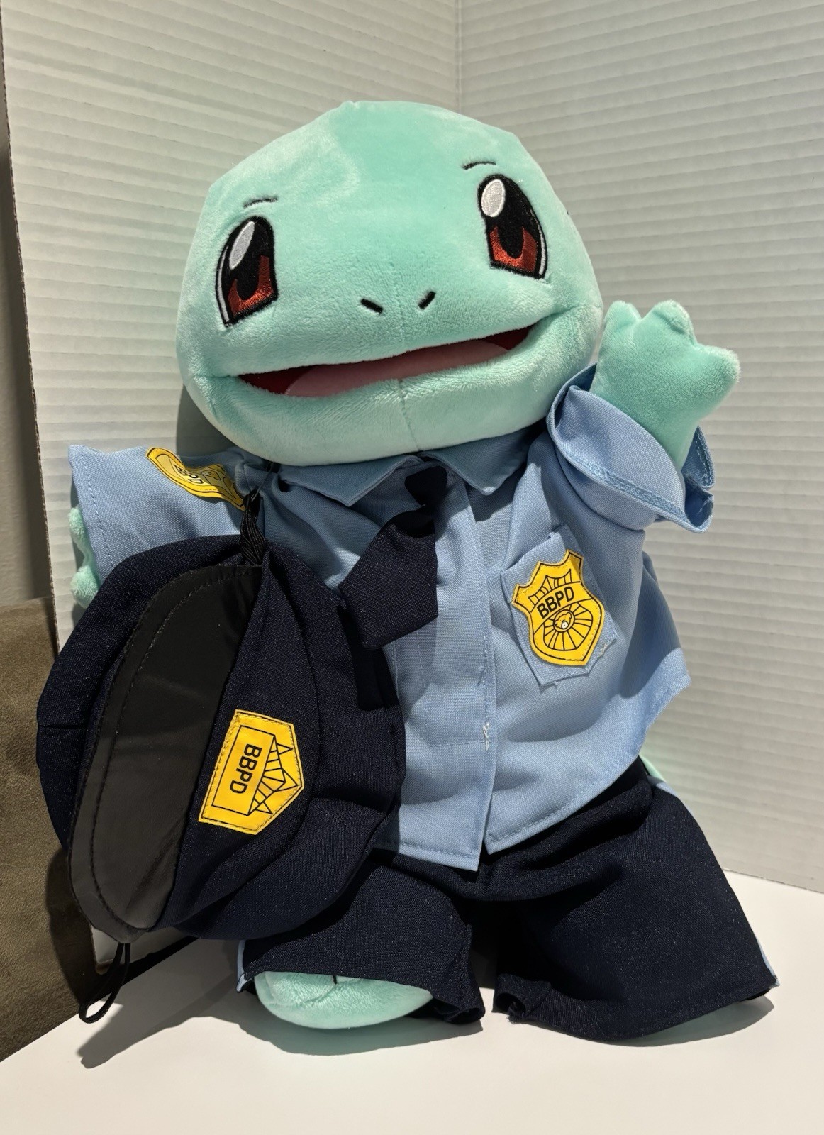 POKEMON Build-a-Bear Squirtle Plush with Bear Police Department Outfit 14 Inch_0 POKEMON Build-a-Bear Squirtle Plush with Bear Police Department Outfit 14 Inch