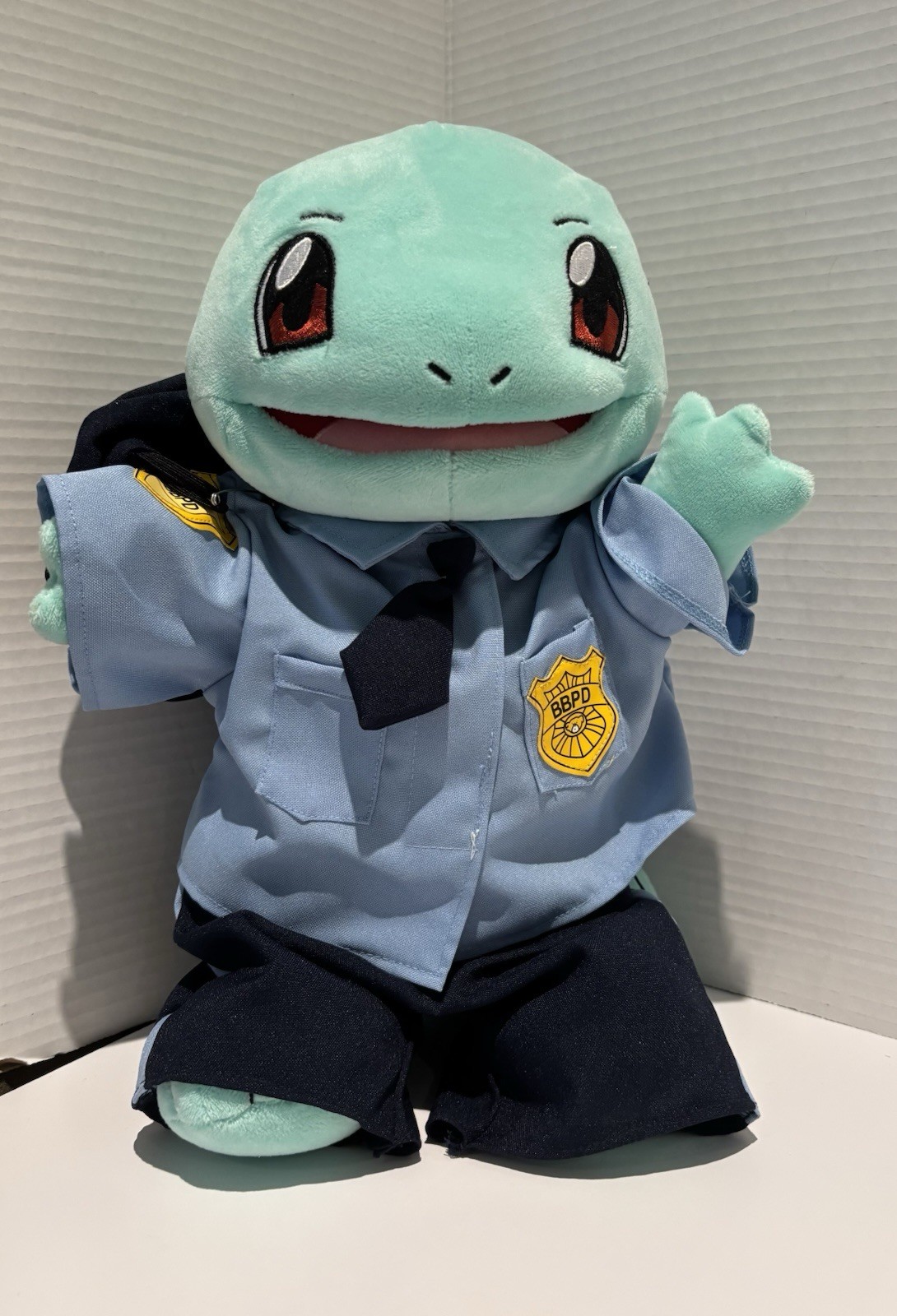 POKEMON Build-a-Bear Squirtle Plush with Bear Police Department Outfit 14 Inch_1 POKEMON Build-a-Bear Squirtle Plush with Bear Police Department Outfit 14 Inch