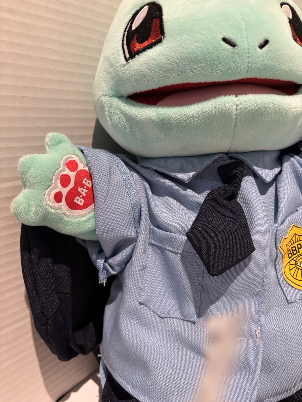 POKEMON Build-a-Bear Squirtle Plush with Bear Police Department Outfit 14 Inch_2 POKEMON Build-a-Bear Squirtle Plush with Bear Police Department Outfit 14 Inch