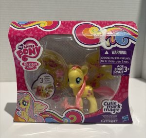 NEW Fluttershy My Little Pony Cutie Mark is Magic Set Lot Charm Wings Figure Toy