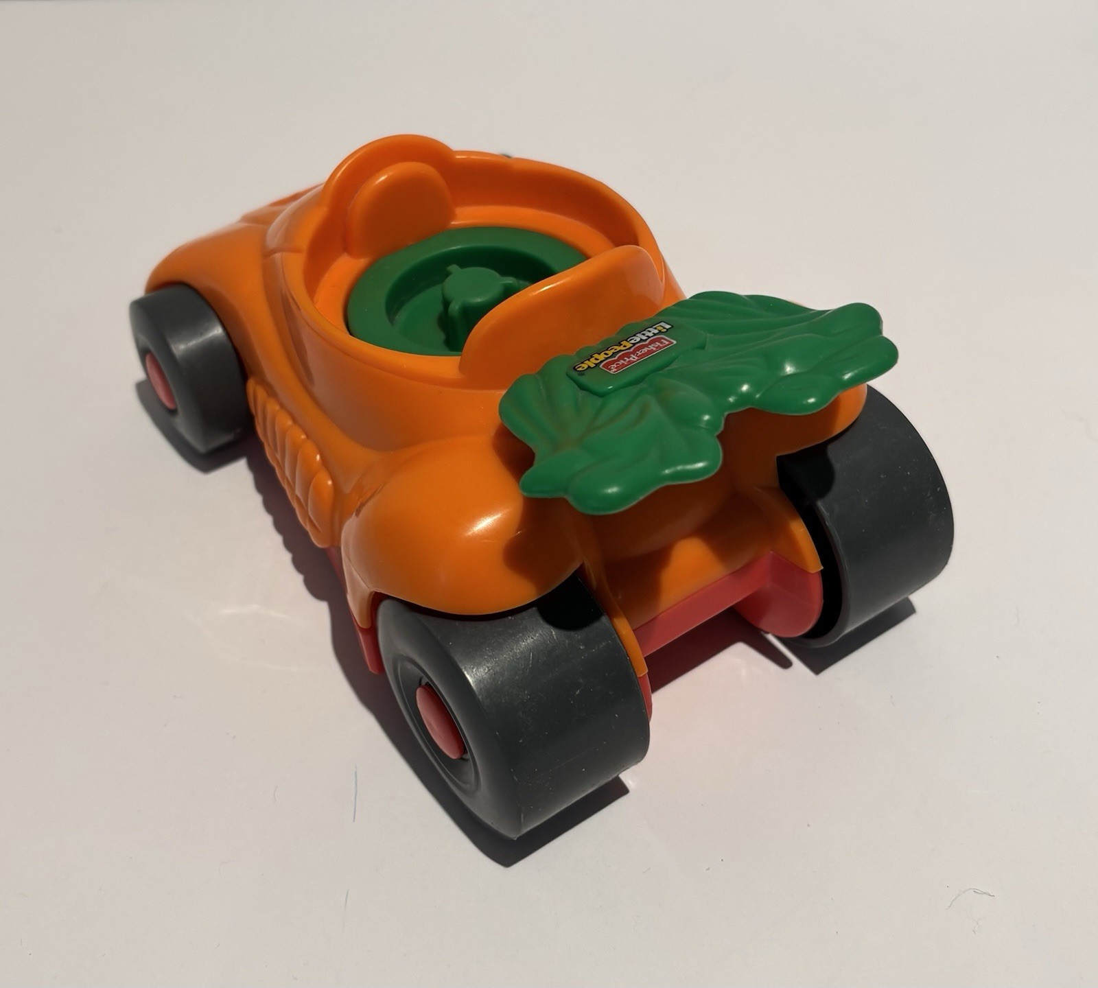 Fisher Price Little People Animalville CARROT RACE CAR 2009 Rare Sound Working_4 Fisher Price Little People Animalville CARROT RACE CAR 2009 Rare Sound Working