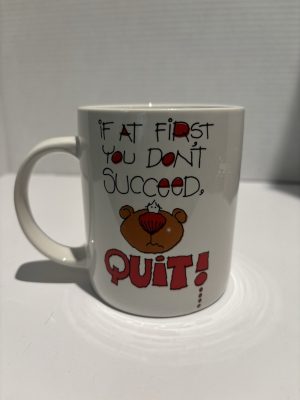 RUSS BERRIE Vintage 1980’s Understatements Funny Humor Coffee Tea Mug Korea Made