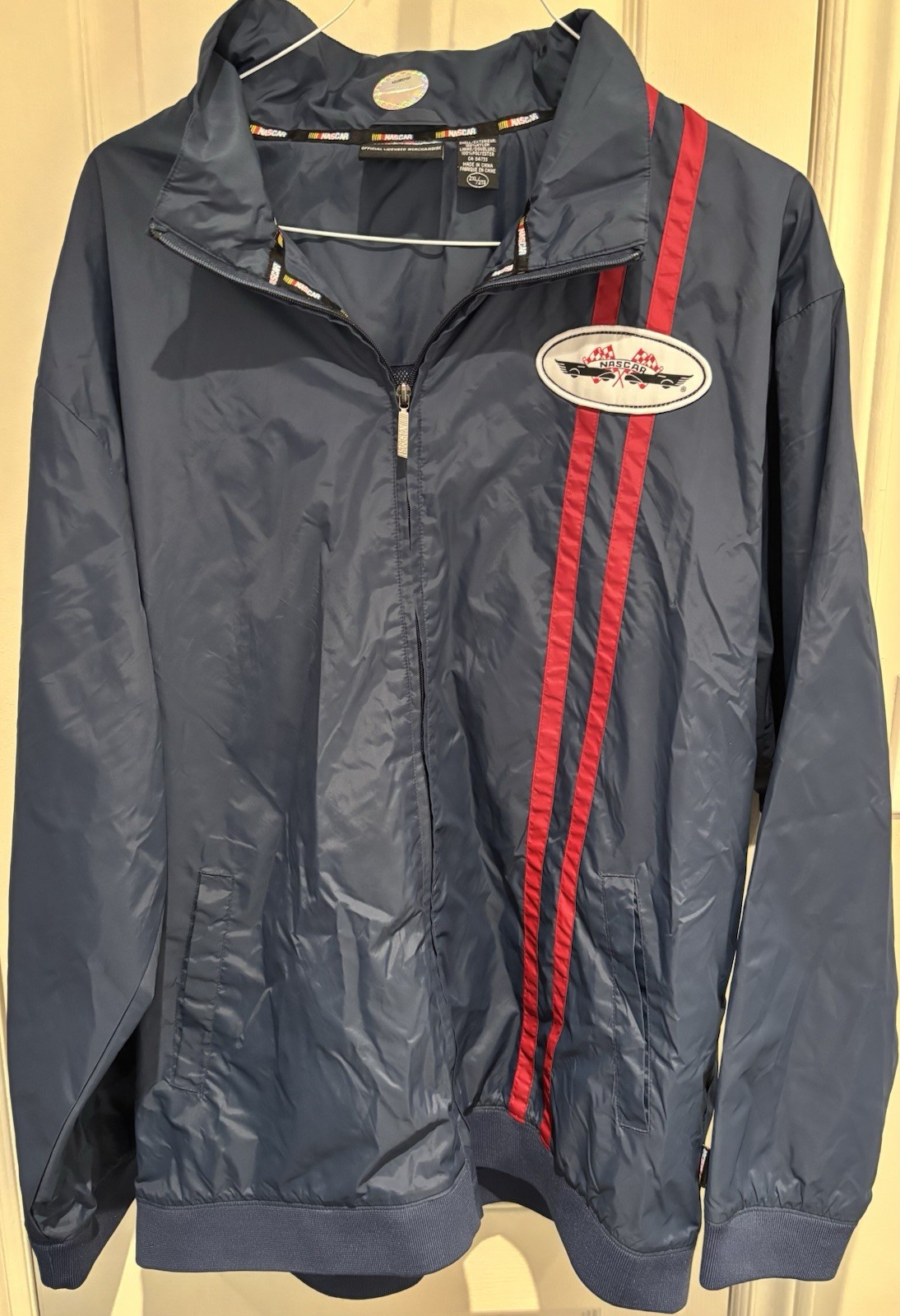 Vintage Y2K Mens NASCAR Size XXL Chase Light Windbreaker Jacket New Without Tags_0 Vintage Y2K Mens NASCAR Size XXL Chase Light Windbreaker Jacket New Without Tags