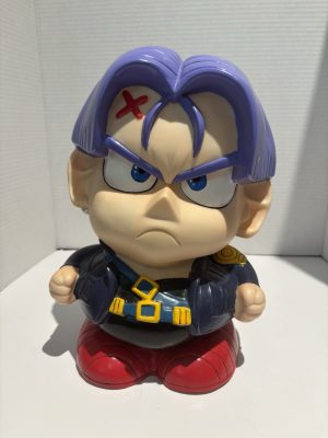 DRAGON BALL Z TRUNKS Vintage Y2K Plastic Coin Piggy Bank DBZ Anime Comicon 10.5”